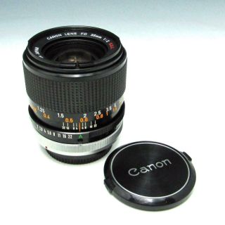 As - Is Canon Fd 35mm F/2 Ssc / S.  S.  C.  35mm Slr Camera Lens W/ Caps For Repair