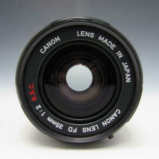 AS - IS Canon FD 35mm f/2 SSC / S.  S.  C.  35mm SLR Camera Lens w/ Caps For REPAIR 5