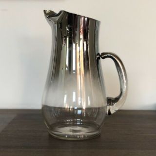 Gorgeous Vintage Dorthy Thorpe Silver Fade Collectable Pitcher