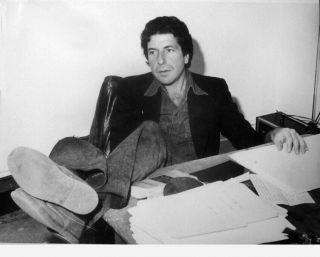 1977 Folk Singer Leonard Cohen Vintage Brian Boyer Photo