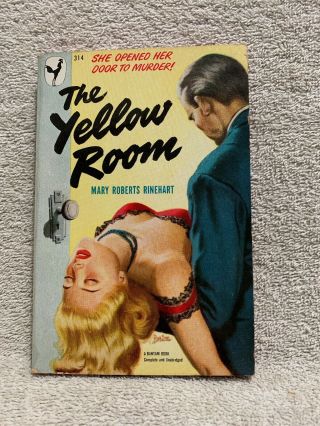 The Yellow Room By Mary Roberts Rinehart 1949 Bantam 314 Ca Bern Barton Mystery