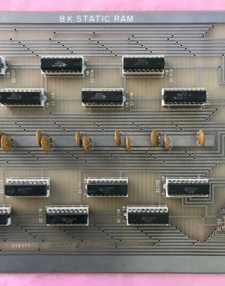 8K Static RAM Board with Chip Sockets for the Heathkit H8 Digital Computer 4