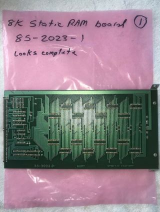 8K Static RAM Board for the Heathkit H8 Digital Computer 8