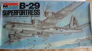 Vintage 1977 Monogram B - 29 Superfortress,  1:48,  Model 5700