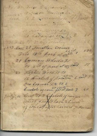 Manuscript Ledger,  Ohio,  with Insights into the 19th Century from 1835 to 1850 3