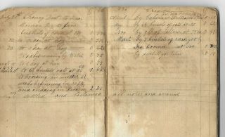 Manuscript Ledger,  Ohio,  with Insights into the 19th Century from 1835 to 1850 6