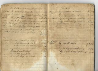 Manuscript Ledger,  Ohio,  with Insights into the 19th Century from 1835 to 1850 7