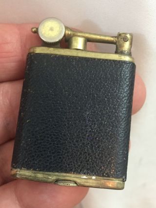 Vintage Gem Lift Arm Pocket Lighter - Leather Wrap