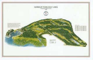 Harbour Town Golf Links 1969 Dye/nicklaus - Vintage Golf Course Maps Print