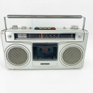 Vtg Sanyo M - 9901 Stereo Boombox Stranger Things Dustin Radio Cassette