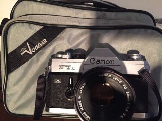 Canon Camera Ftb Ql Film 24 36 35mm Zoom Lens 50 Mm Lebo Voyager Bag
