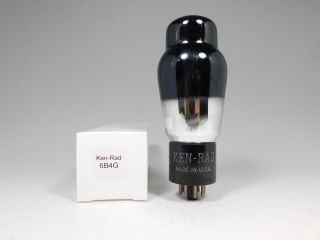 Ken - Rad 6b4g Vintage Audio Vacuum Tube Smoked Glass Foil Getter (test 100)