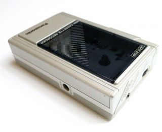 Vintage Panasonic Mini Cassette Recorder Player Rq - 340 Auto Stop Fast