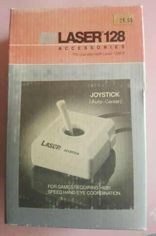 Rare Vintage Laser 128 Joystick - (apple Iie Iic Compatible) Mib Nos