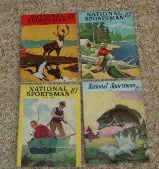 4 1937 National Sportsman Mags.  Great Covers