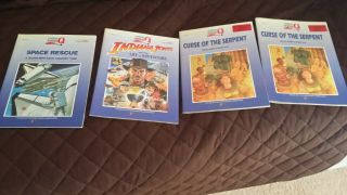 Vintage Questron Q Electronic (7) Workbooks Quiz Books WITH WAND 2