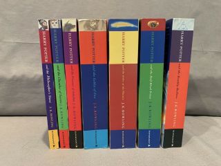1st Edition,  Early & 1st Print U.  K.  Bloomsbury Harry Potter Set,  J.  K.  Rowling Sc