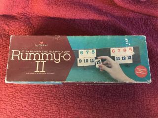 Rummy - O Ii Vintage 1977 Tile Game By Cardinal Complete.  Tiles,