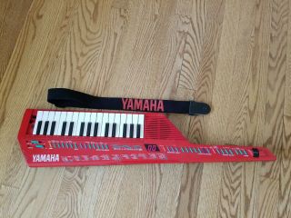 Vintage Yamaha Shs - 10r Red Keytar Vintage 1980 
