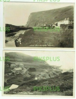 Old Postcards Crackington Haven Cornwall Hawke Helston Real Photos Vintage C1920