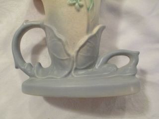 Vintage 1940s Hull Art Pottery PASTELS Floral Vase W - 10 - 8 1/2 Made USA 8