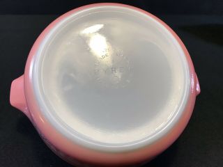Vintage Pyrex Pink Gooseberry Casserole Dishes 471 475 with Lids 8