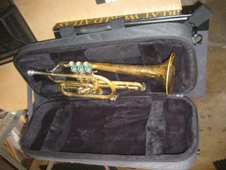 Rockwell Vintage Cornet / Trumpet And Gator Gl Gig Case,