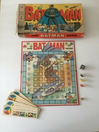 Vintage 1966 The Batman Board Game By Milton Bradley