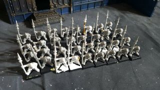 X36 Goblins With Spears Warhammer Vintage Plastic Figures - 1996 Aos Fantasy