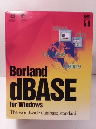 Borland Dbase For Windows Version 5.  0
