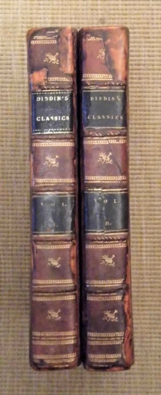 Intro.  To Greek And Latin Classics.  Thomas Dibdin.  1808.  Third Ed.  Two Vols.