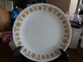 Set of 6 Vintage 1980 ' s Corelle Butterfly Gold 10 1/4 