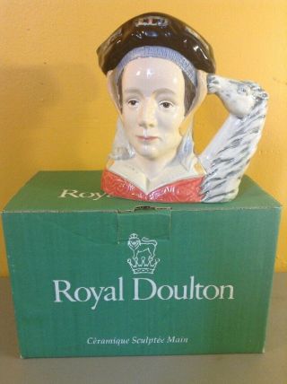 Vintage 1979 Royal Doulton Large Toby Character Jug Anne Of Cleves D6653 & Box