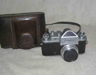 Zenit - С Vintage Old Rare Russian Slr Camera 35mm Ussr Soviet 1956