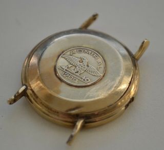 Vintage 10k Gold Filled Longines Admiral 1200 Wristwatch Case 33.  5mm