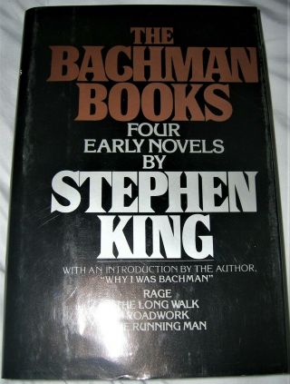 Stephen King The Bachman Books Hardcover Dj Horror Rage Nal Vintage Roadwork