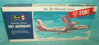 Vintage 1964 Revell Aa 707 Astrojet Jet Airplane Model Kit H - 243
