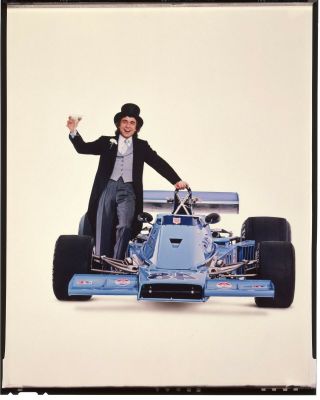 Dudley Moore Formula One Racing Car Vintage 8x10 Color Transparency