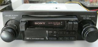 Vintage Sony Am/fm Car Stereo Cassette Tape Deck - Model Xr - 6077 - Auto Reverse