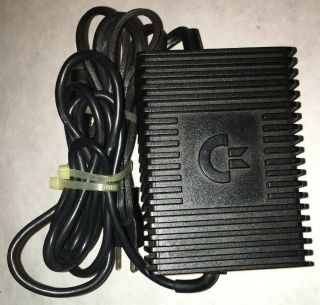 Vintage 1985 Commodore External Power Supply 310157 117v 8.  5w Black 4 Pin Din