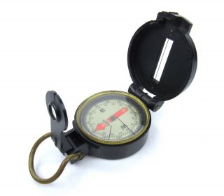 Vintage Toa Japan Japanese Field Survey Engineer Directional Compass Black