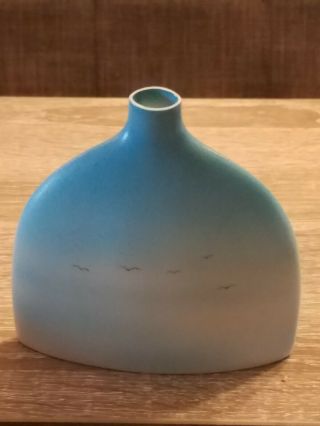 Vintage Pentik Novus Suku Park Korean Designer Porcelain Finland 80s Signed Vase