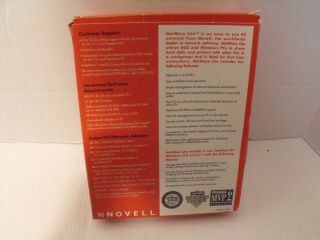 Novell Netware Lite v 1.  1 Software Discs Books Ect.  Rare IBM PC Vintage 6