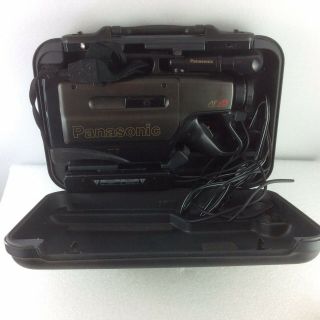 Panasonic Omnimovie Vtg Vhs Camcorder Afx8 Pv - 705s Case Adaptor Charger 1991
