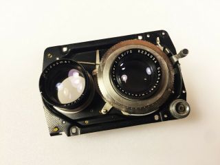 Rolleicord Lens Set (Schneider,  Heidosmat) From Rolleicord Ser 1597865 2