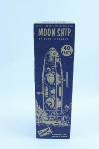 Vintage Lindberg Moon Ship Model Kit Box Only
