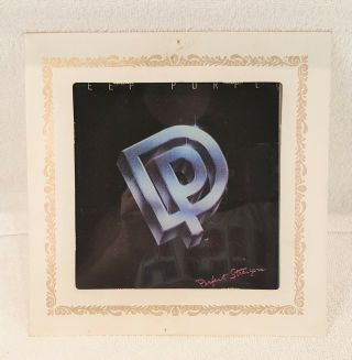 Vintage Deep Purple Perfect Strangers 1985 Carnival Games Glass Picture,  Frame