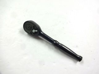 Vintage Snap - On 1/4 " Drive Black Ratchet Wrench Gm70t Very Good Near