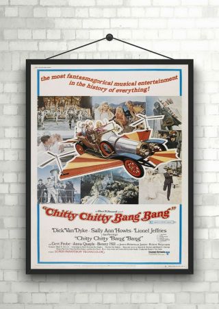 Chitty Chitty Bang Bang Vintage Movie Poster Art Print Maxi A1 A2 A3 A4