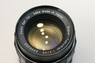 Asahi Pentax - Takumar 1:2 55mm Lens With Tiffen 49mm Cir.  Polarizer Filter